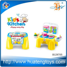 Cute design toy kitchen, cheap plastic kids kitchen set toy H129705